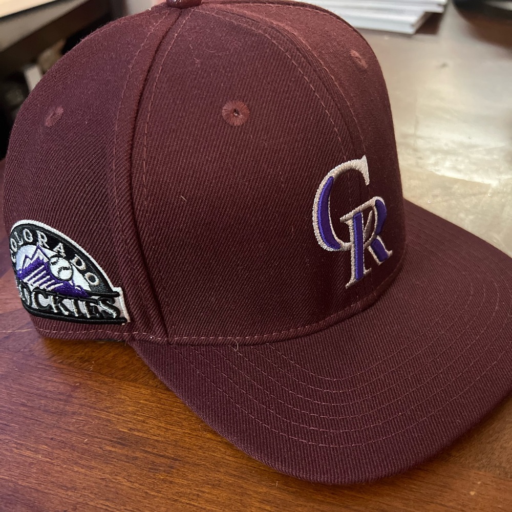 Men's Pro Standard Burgundy Colorado Rockies Wine Snapback Hat